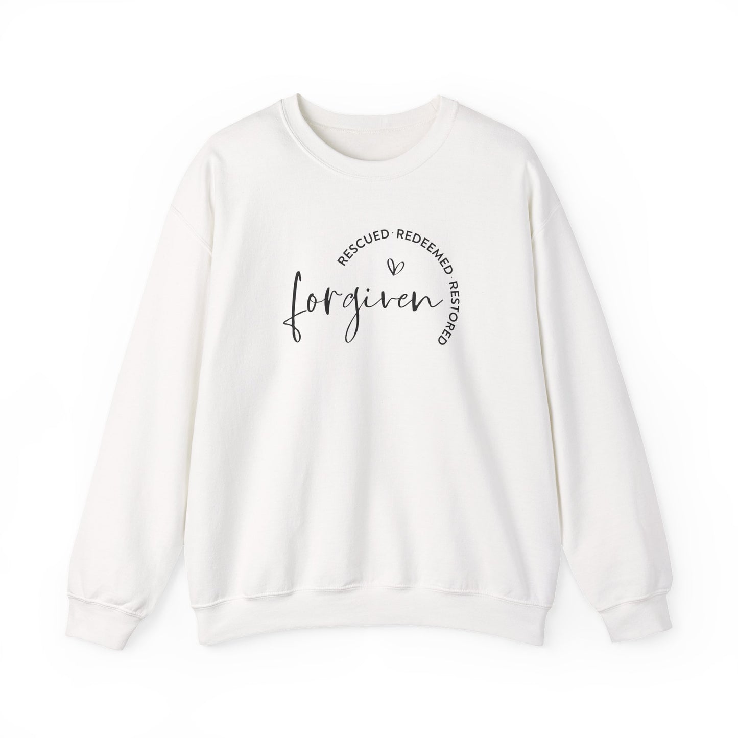 Forgiven, Rescued, Redeemed, Restored - Christian Sweatshirt
