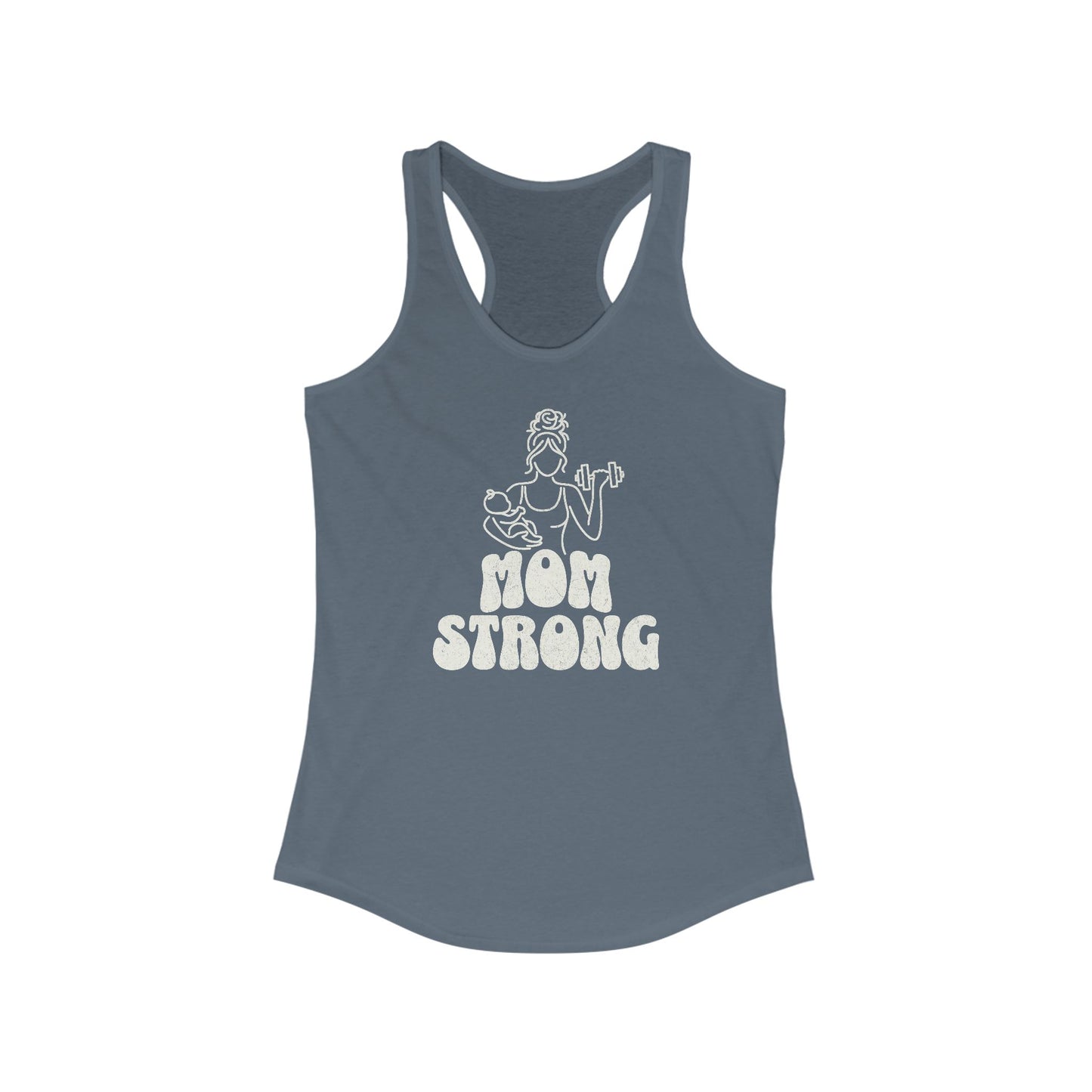 Tank Top Mom Strong Racerback Tank