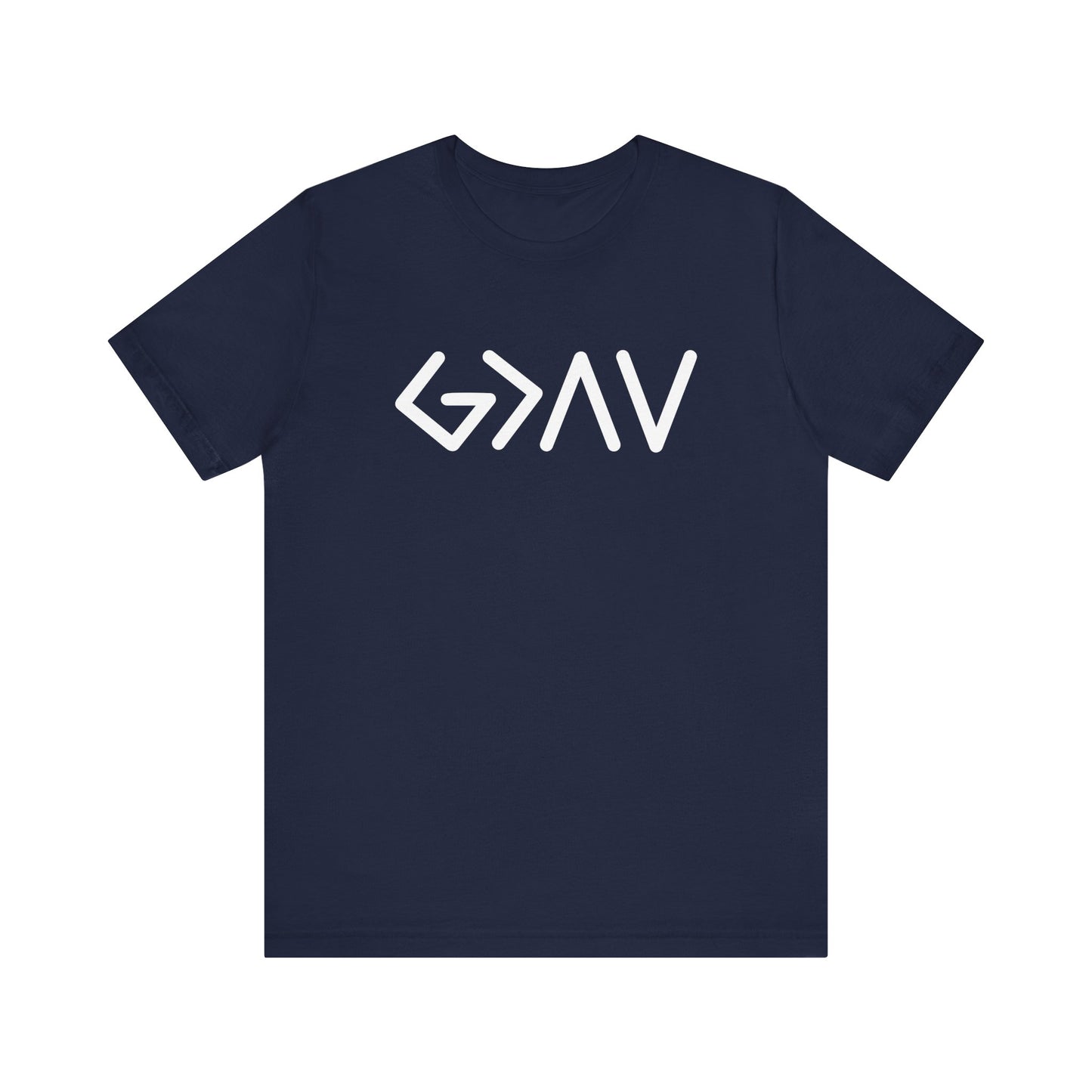 God is Greater Unisex Tee - Greek Lettering Shirt
