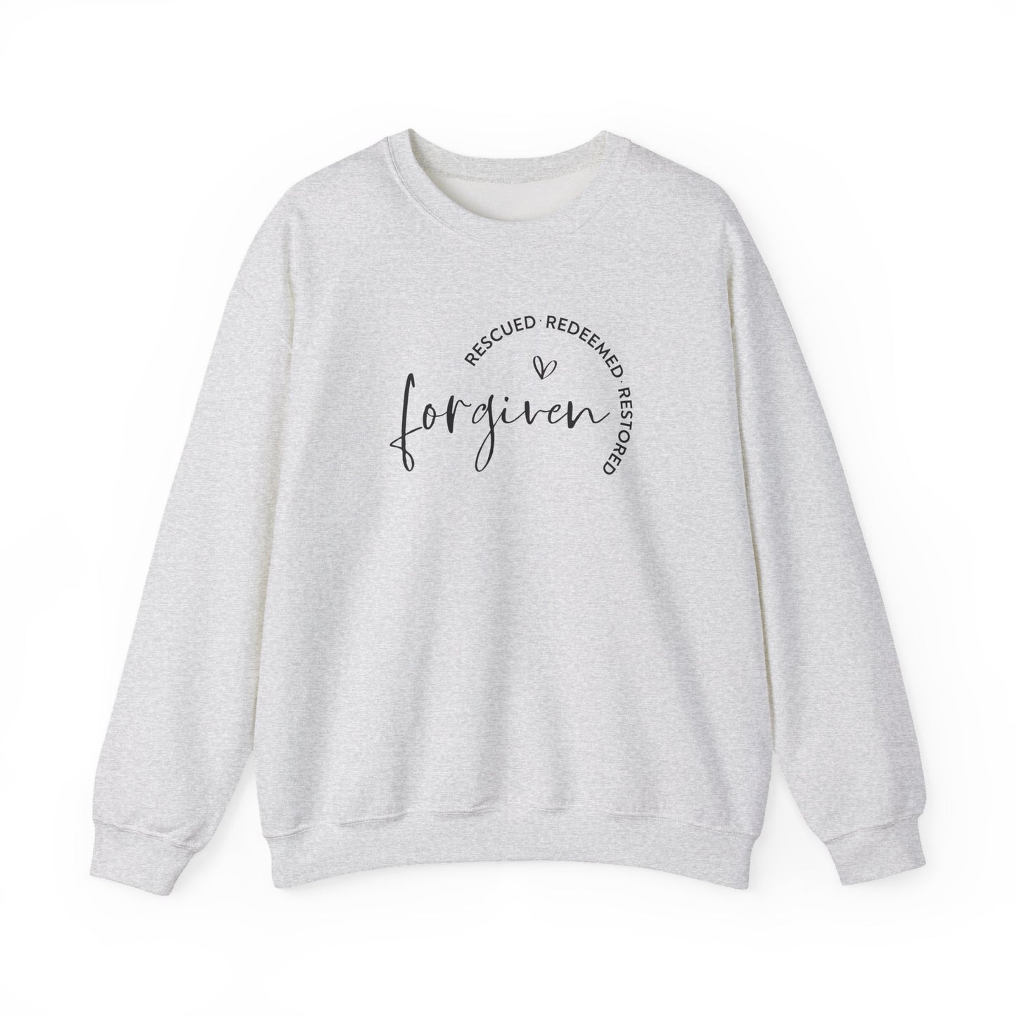 Forgiven, Rescued, Redeemed, Restored - Christian Sweatshirt