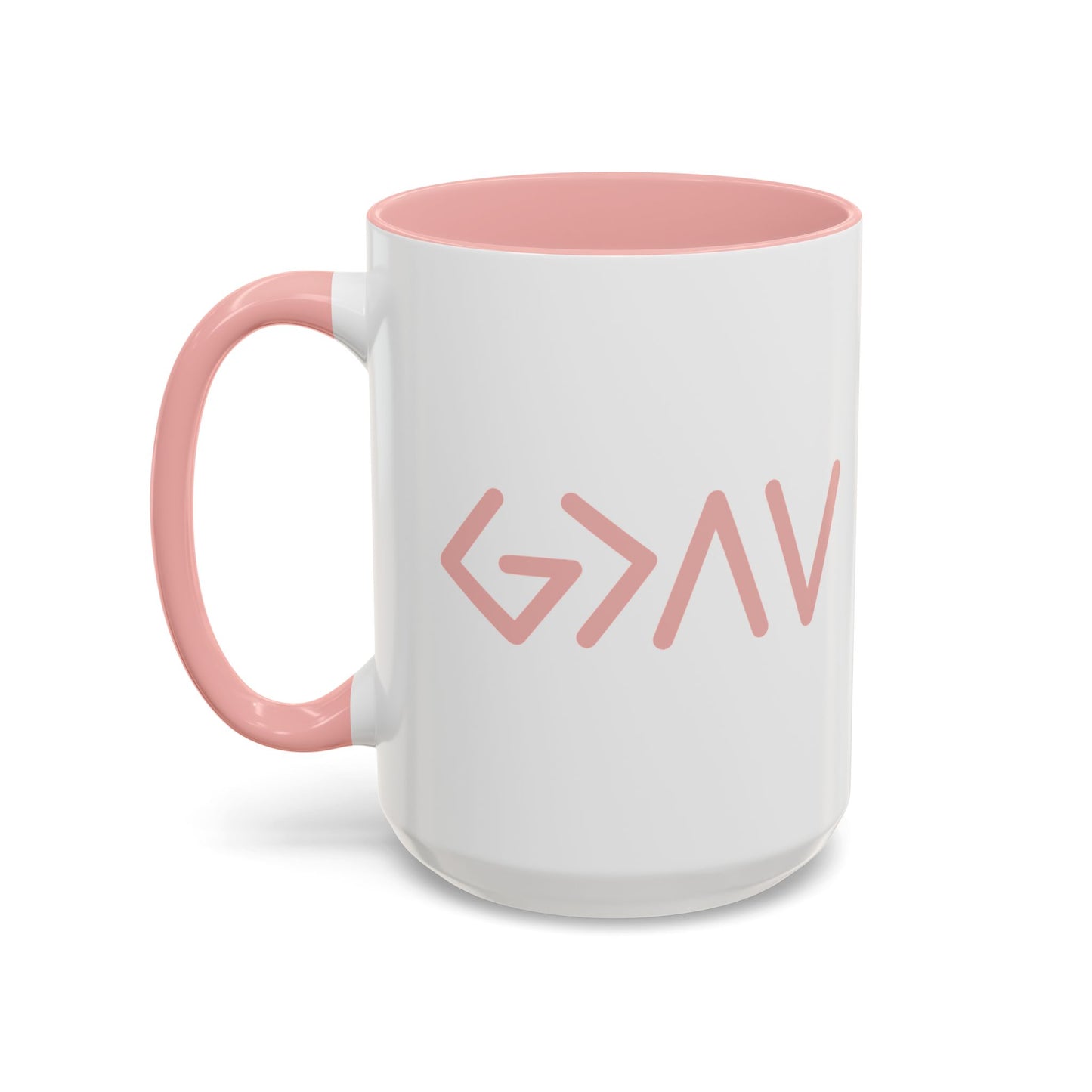 God is Greater Than the Highs and Lows - Accent Coffee Mug