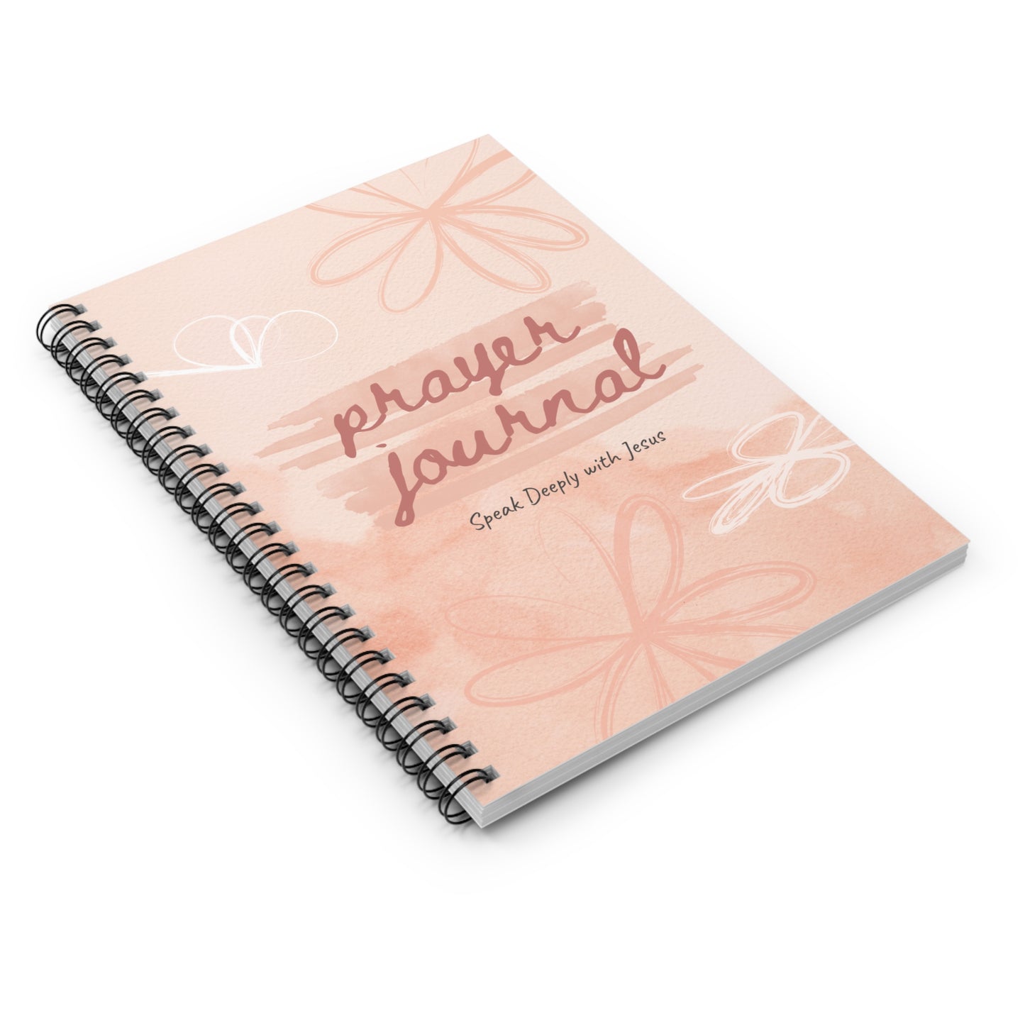 Muted Pink - Spiral Lined Prayer Journal