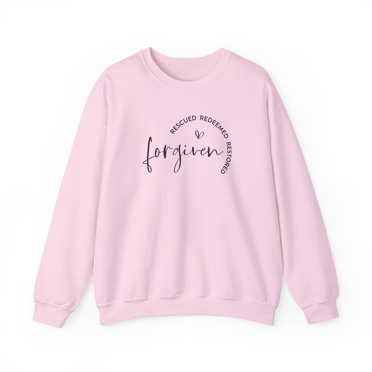 Forgiven, Rescued, Redeemed, Restored - Christian Sweatshirt