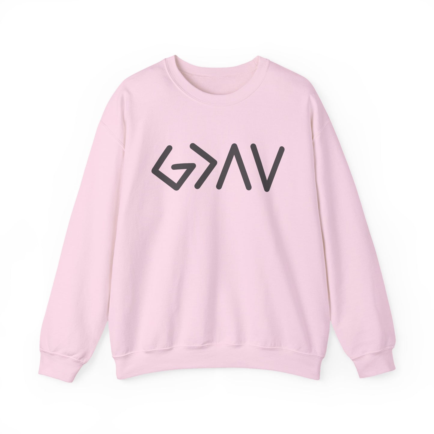 God is Greater Than the Highs and Lows - Greek Lettering Sweatshirt