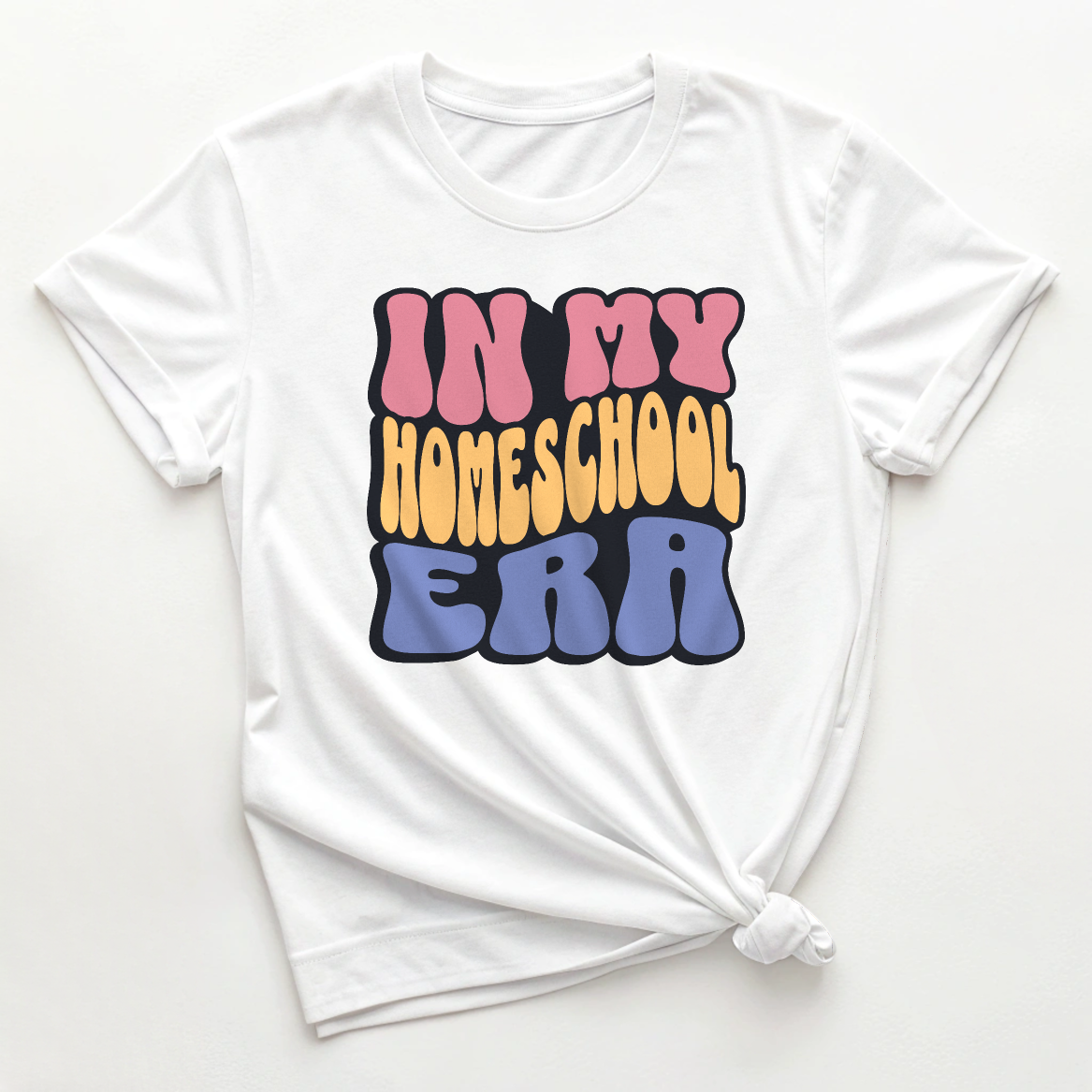 In My Homeschool Era - Retro Font Tee