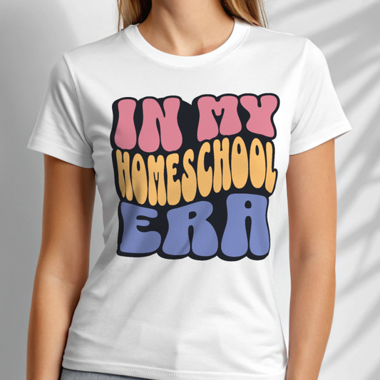 In My Homeschool Era - Retro Font Tee