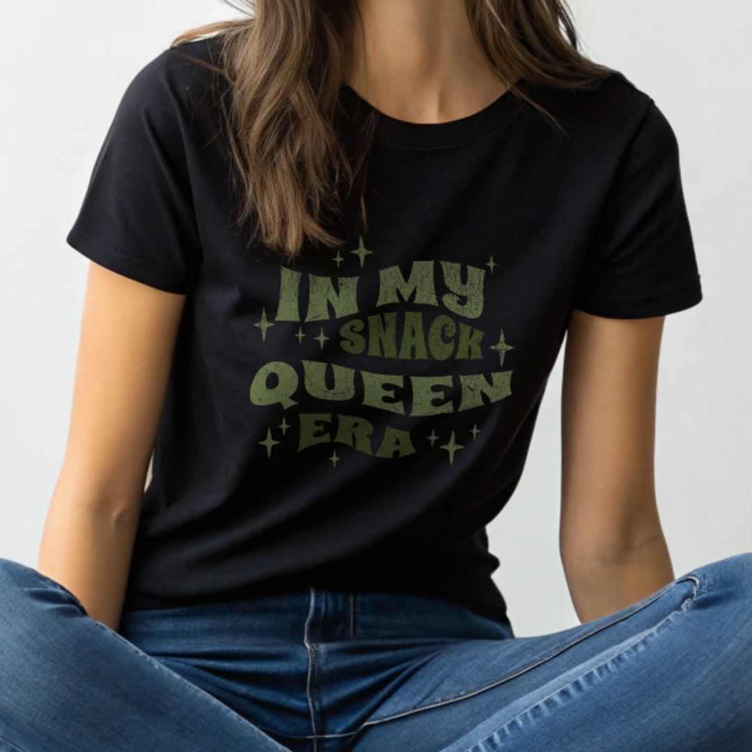 Snack Queen Era - Retro Wavy Tee