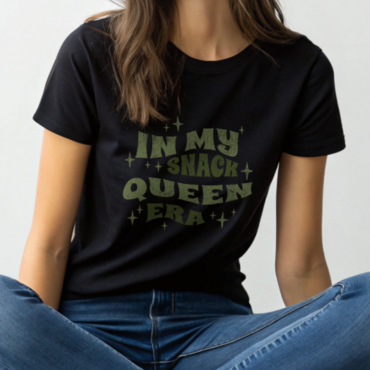 Snack Queen Era - Retro Wavy Tee