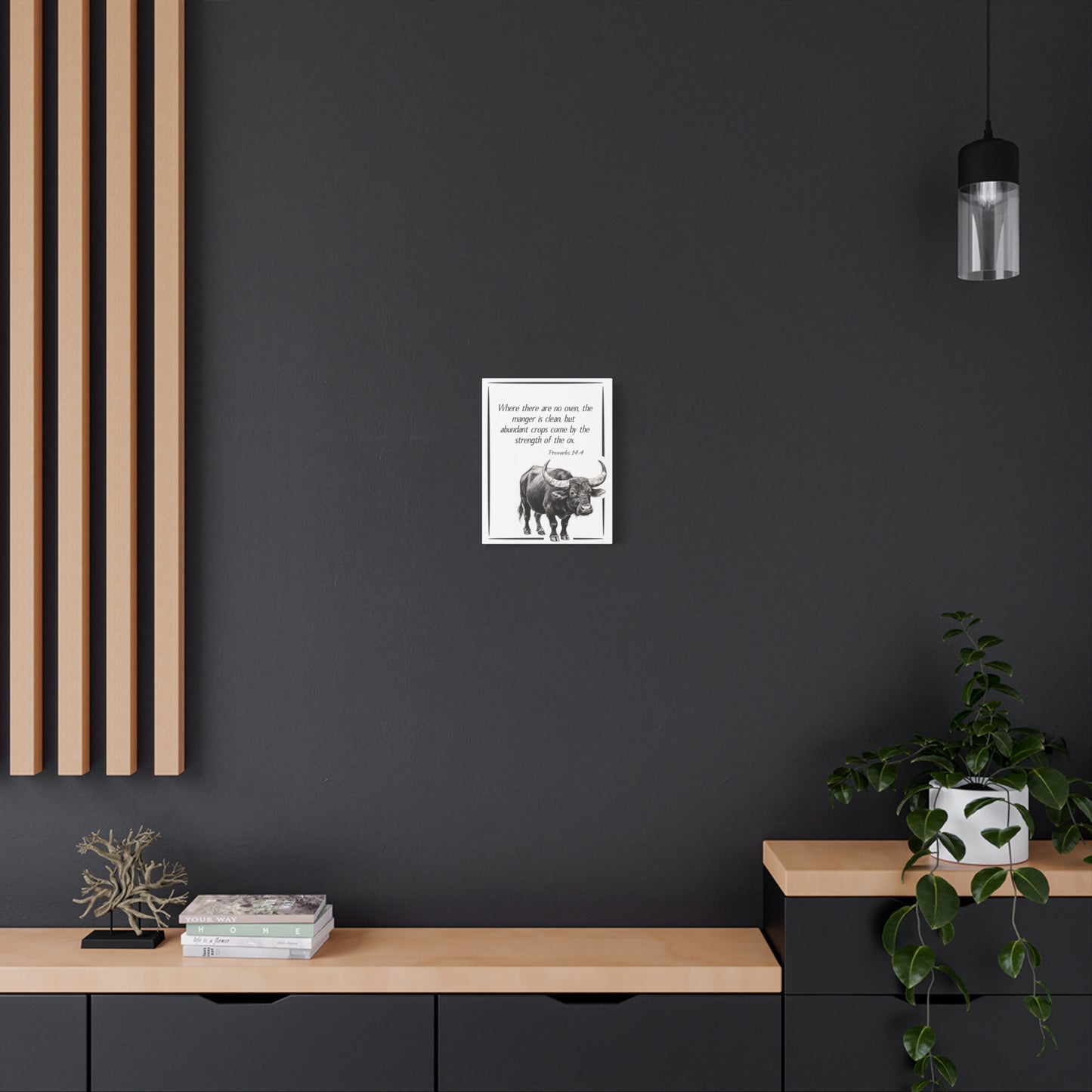 Proverbs 14:4 - Canvas Wall Art