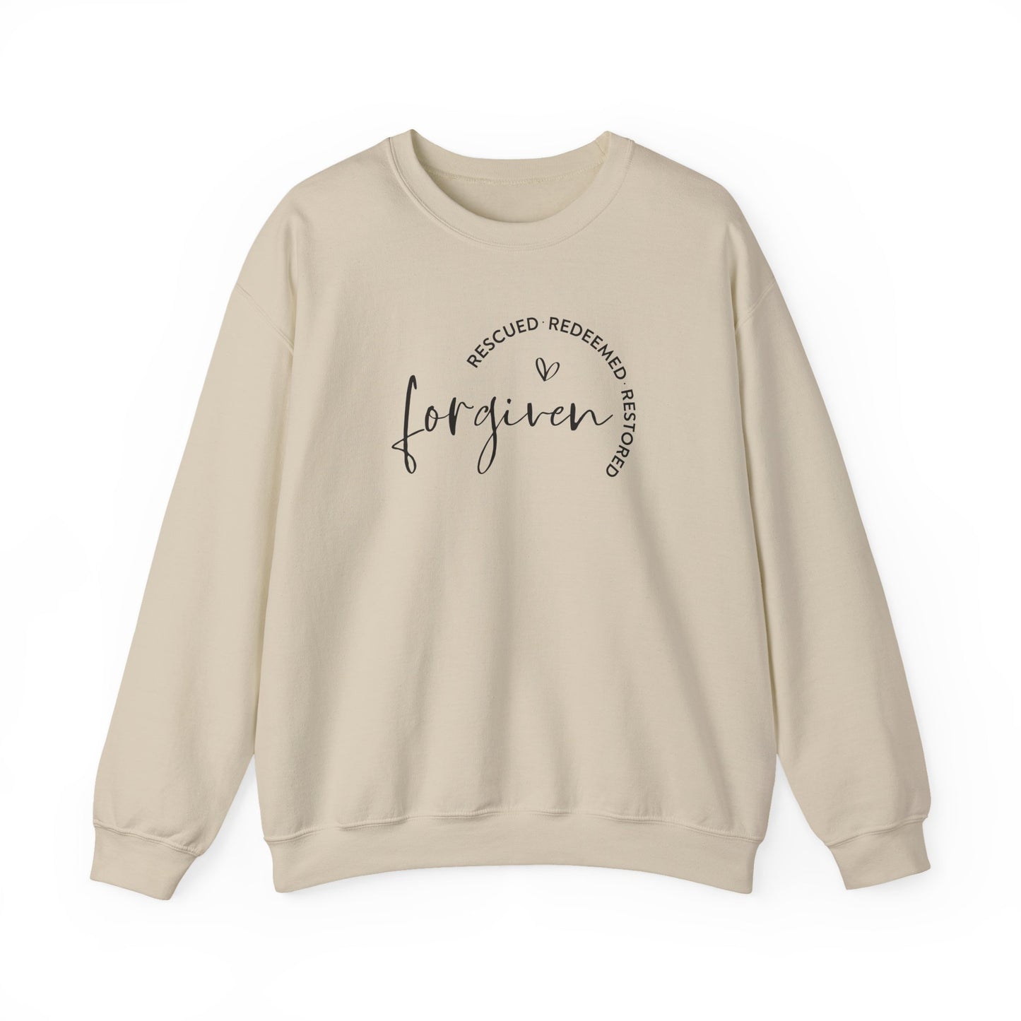Forgiven, Rescued, Redeemed, Restored - Christian Sweatshirt