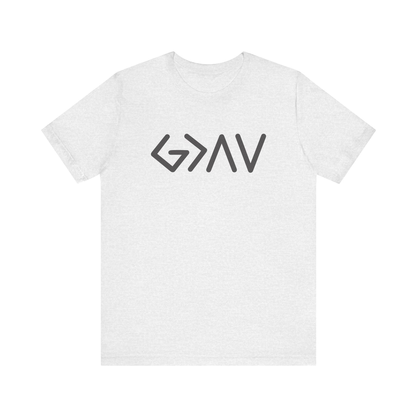 God is Greater Unisex Tee - Greek Lettering Shirt