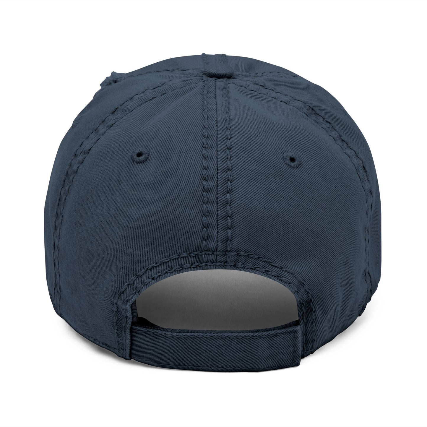 God is Greater Than the Highs and Lows - Embroidered Destressed Hat