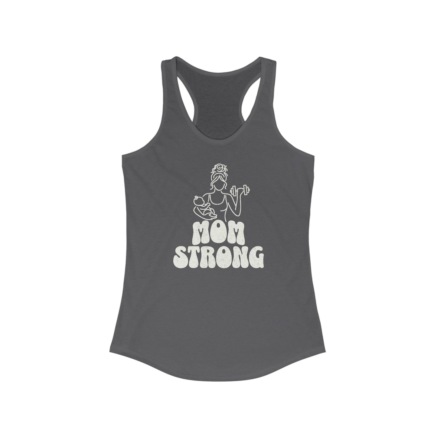 Tank Top Mom Strong Racerback Tank