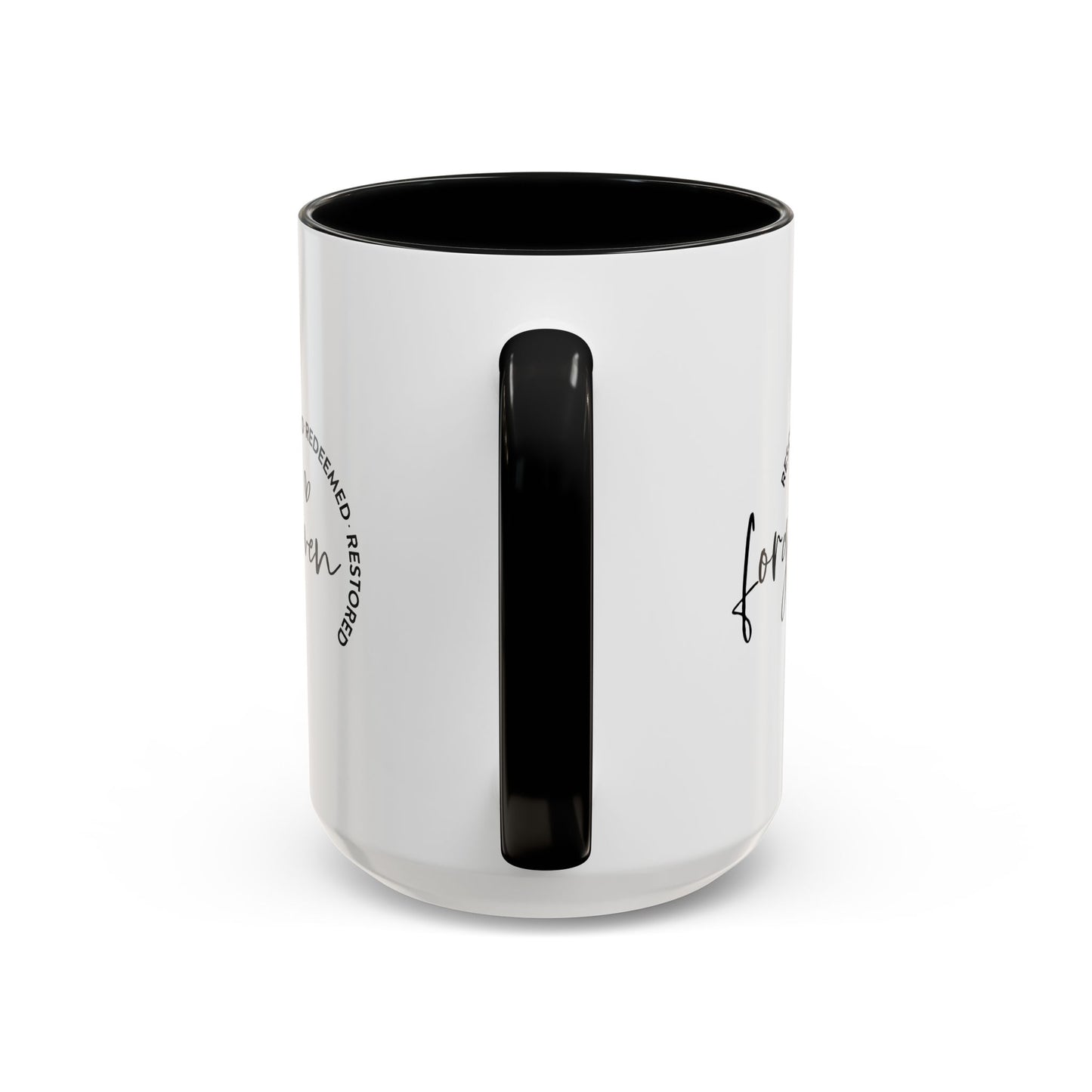 Forgiven, Rescued, Redeemed, Restored - Accent Coffee Mug
