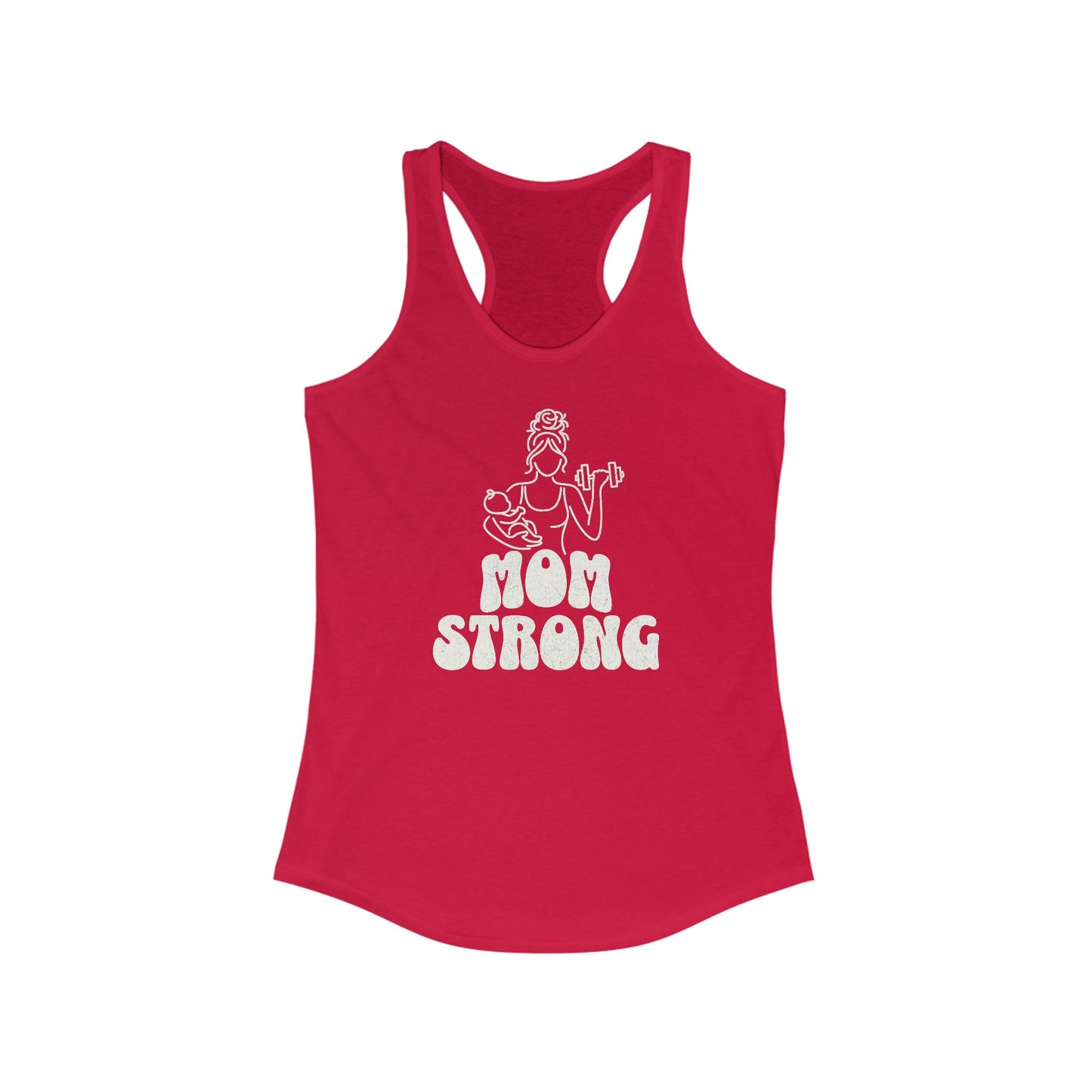 Tank Top Mom Strong Racerback Tank