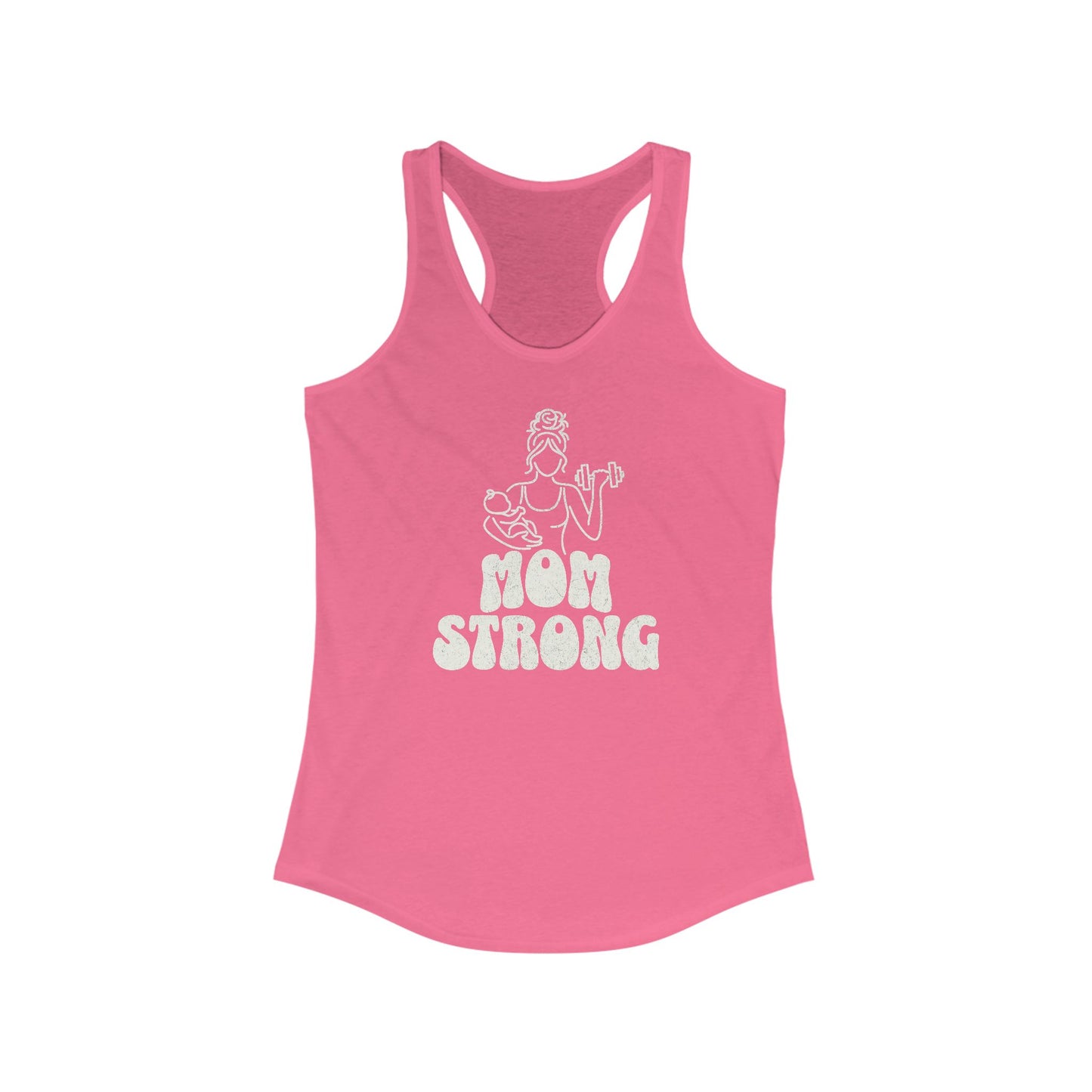 Tank Top Mom Strong Racerback Tank