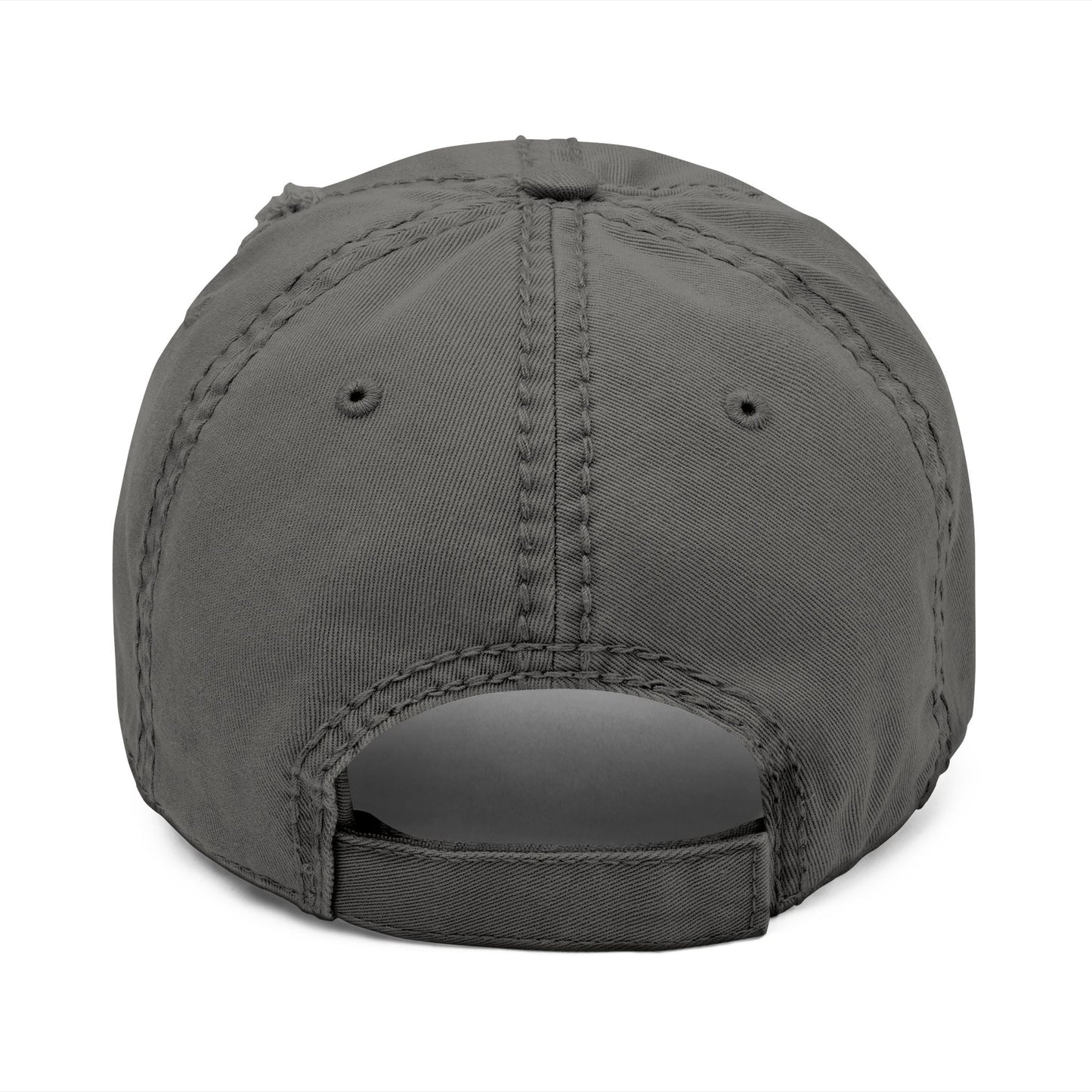God is Greater Than the Highs and Lows - Embroidered Destressed Hat