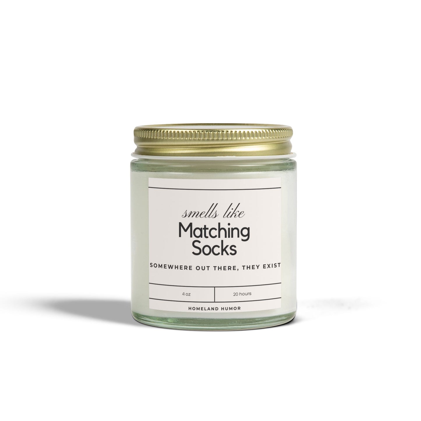 Smells Like Matching Socks (Somewhere Out There, They Exist) - Scented Candle