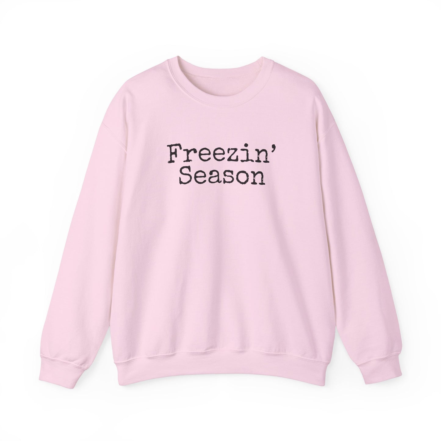 Crewneck Sweatshirt - Freezin' Season Fireplace Warmth Comfy Cute Design