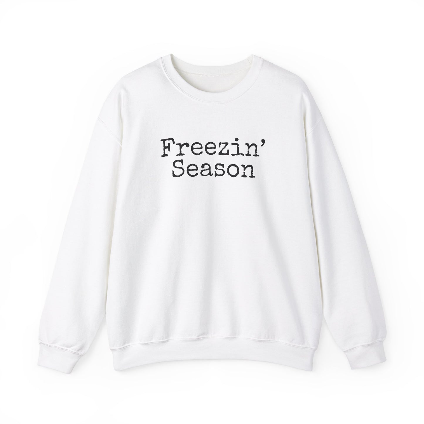 Crewneck Sweatshirt - Freezin' Season Fireplace Warmth Comfy Cute Design