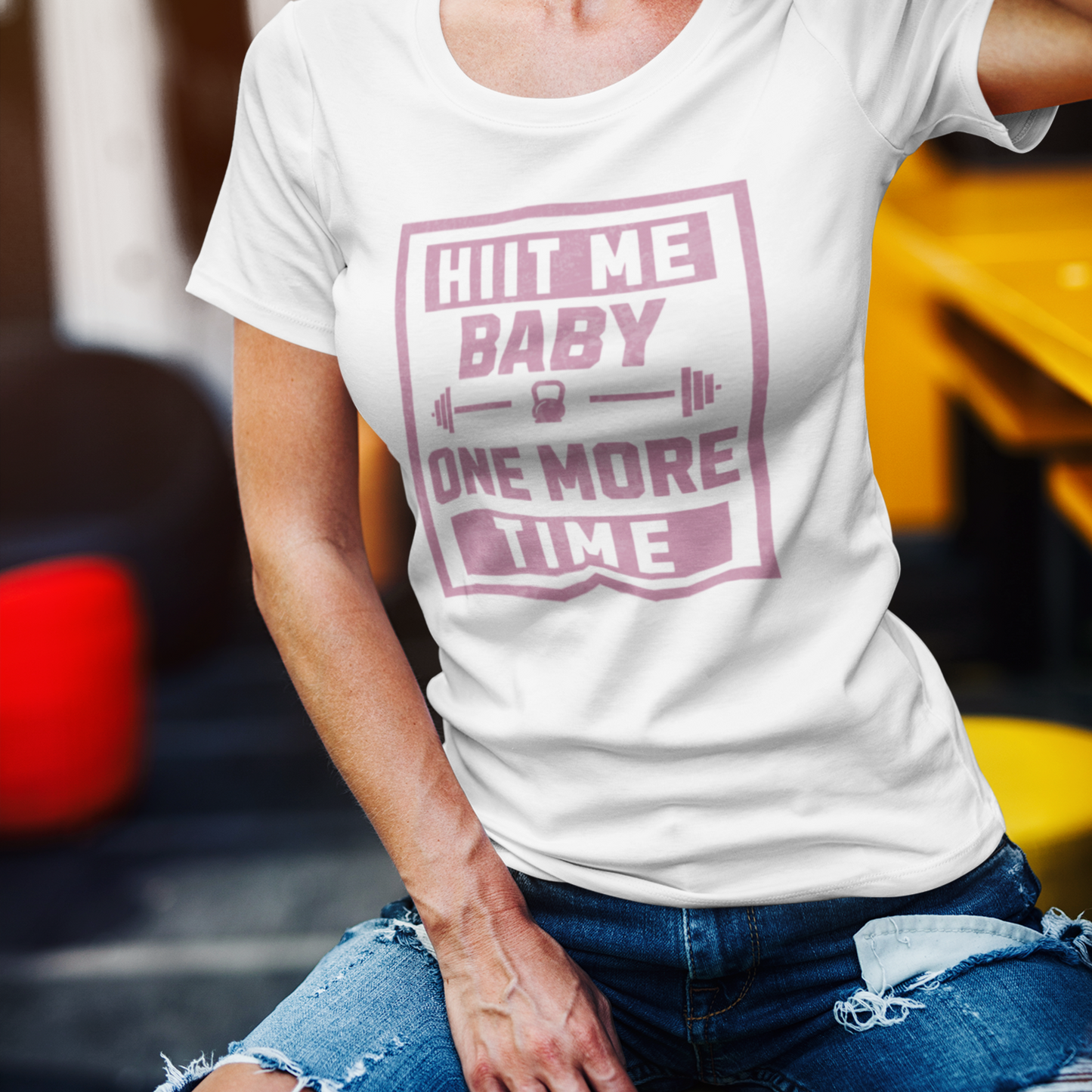 Fitness Tee - HIIT Me Baby One More Time, 90's Nostalgia