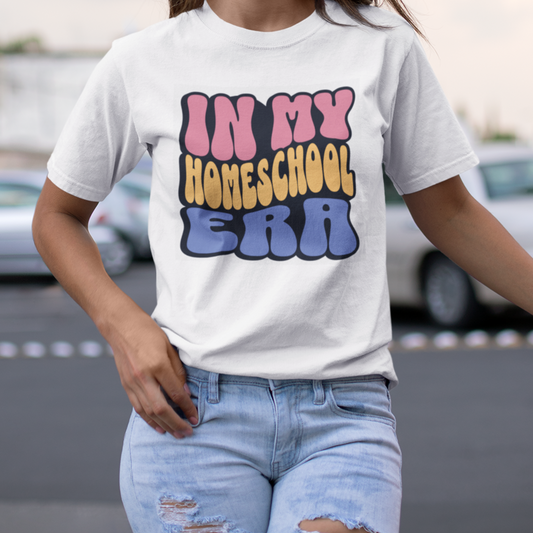 In My Homeschool Era Retro Font Shirt