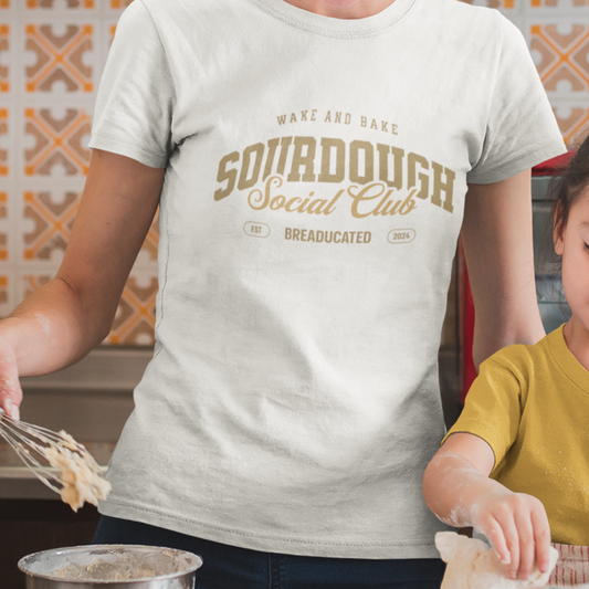 Sourdough Social Club, Wake and Bake, Breaducated Pun Tee