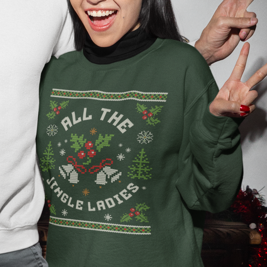 All the Jingle Ladies Christmas Sweatshirt