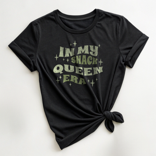 Snack Queen Era - Retro Wavy Tee