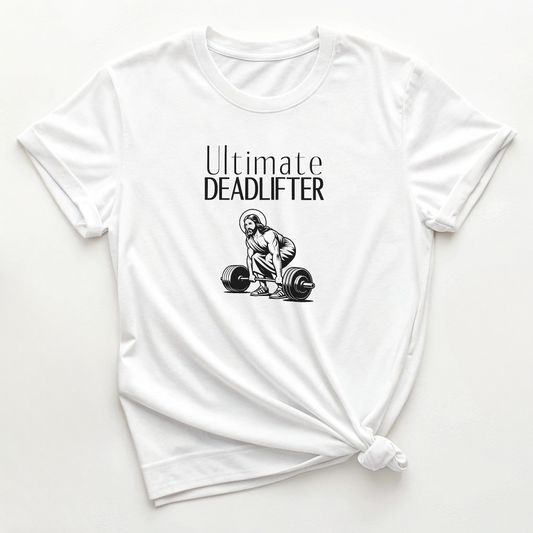Ultimate Deadlifter Jesus - Funny Christian Tee