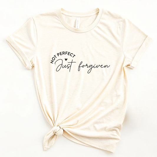 Not Perfect, Just Forgiven - Christian Tee