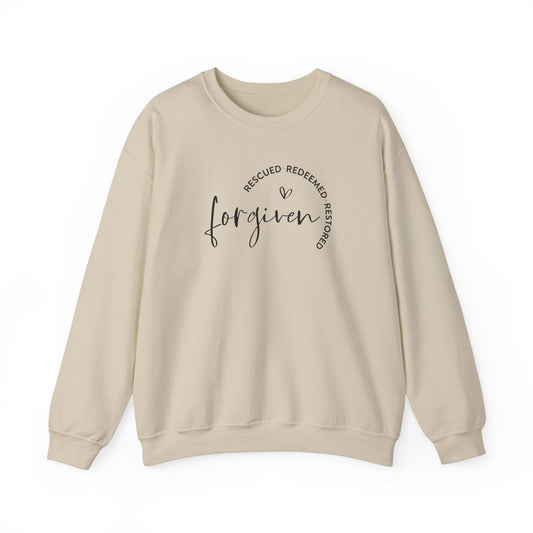 Forgiven, Rescued, Redeemed, Restored - Christian Sweatshirt