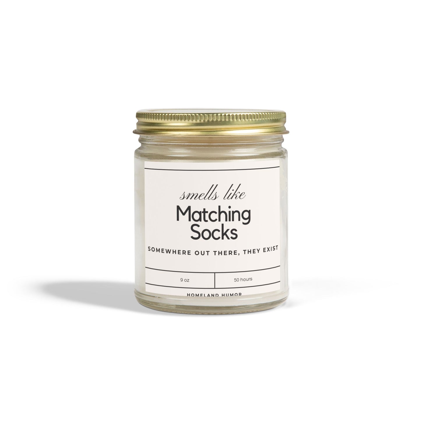 Smells Like Matching Socks (Somewhere Out There, They Exist) - Scented Candle