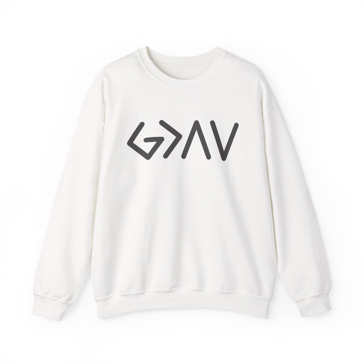 God is Greater Than the Highs and Lows - Greek Lettering Sweatshirt